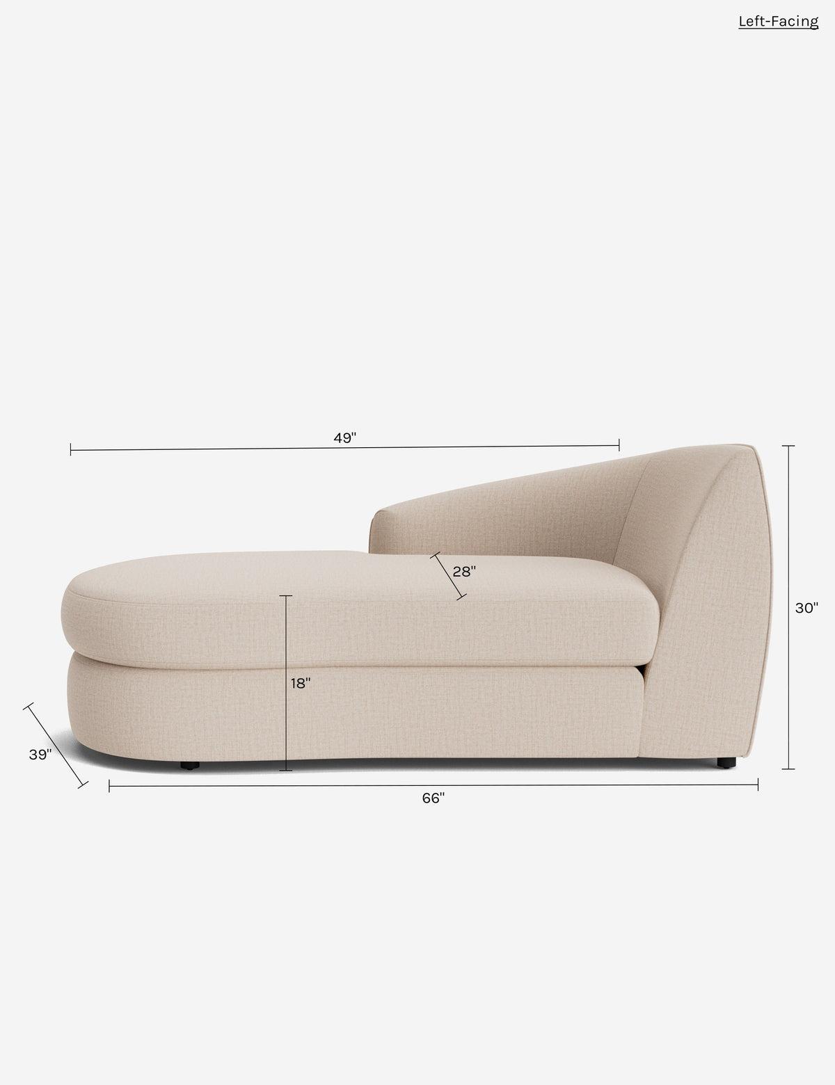 Méridienne modulaire gauche Imada