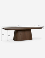 Table basse Scoria par Élan Byrd