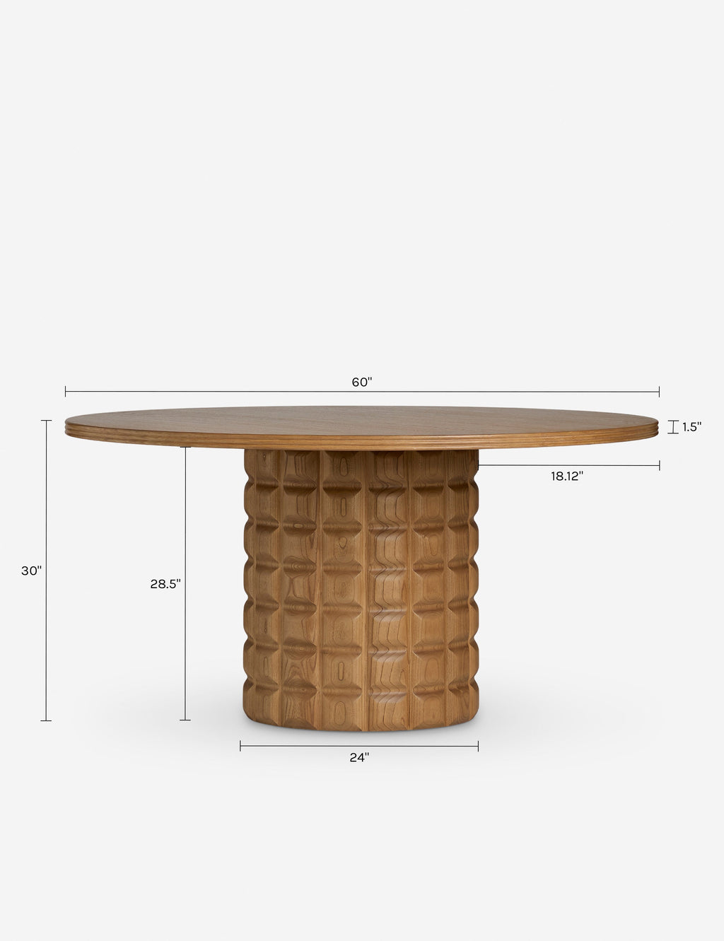 Table de salle à manger ronde Palo par Élan Byrd