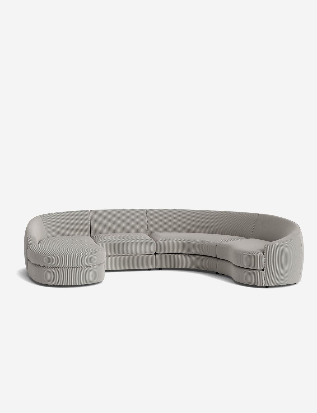 Canapé sectionnel modulable Imada avec méridienne pour salon