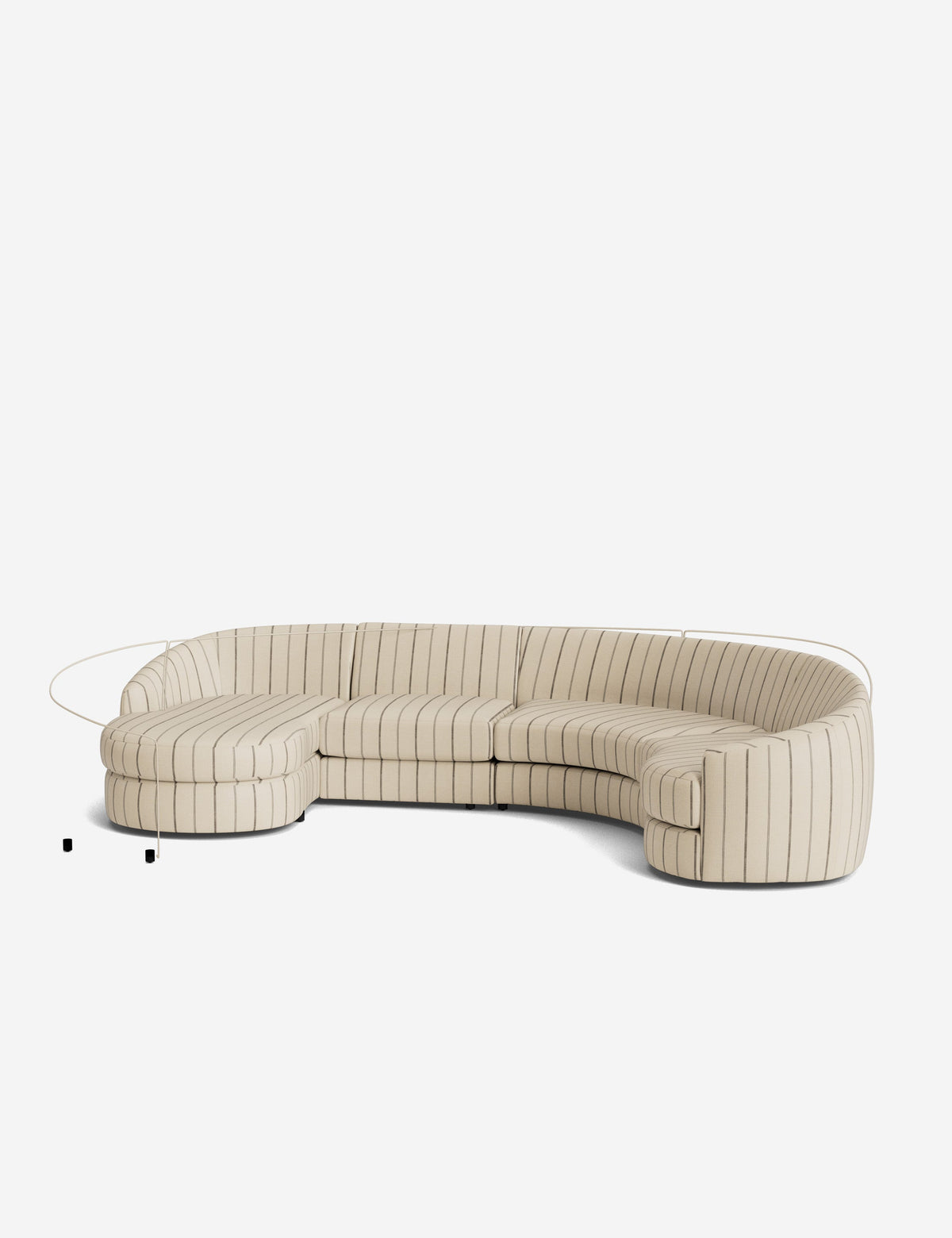 Canapé sectionnel modulable Imada avec méridienne pour salon