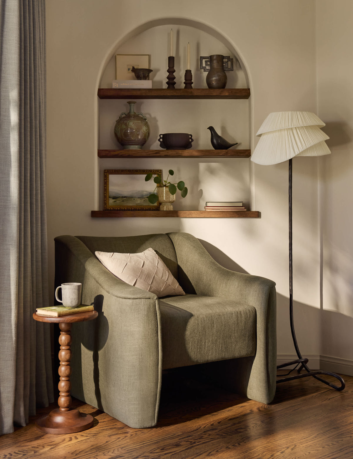 Coussin en lin Carrizo par Élan Byrd