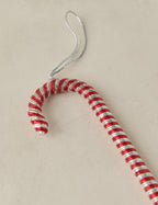 Ornements en tinsel en forme de canne à sucre (lot de 12)