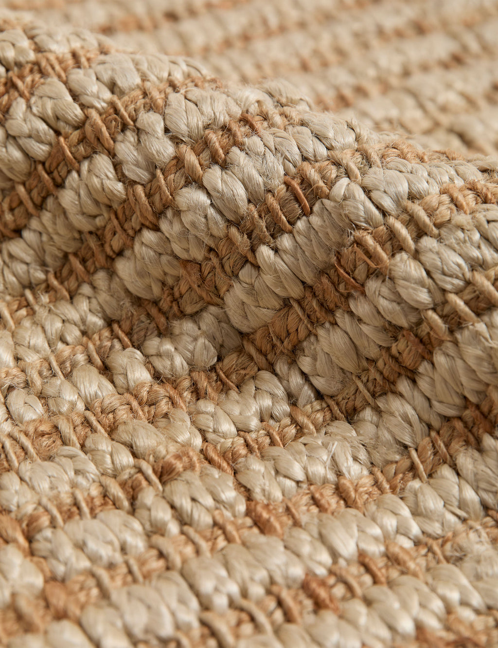 Échantillon de tapis en jute tissé à la main Cerrado, ivoire par Elan Byrd