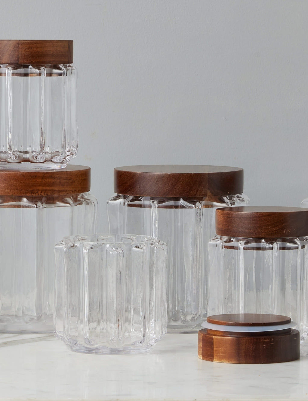 Bocal en verre cannelé par etúHOME