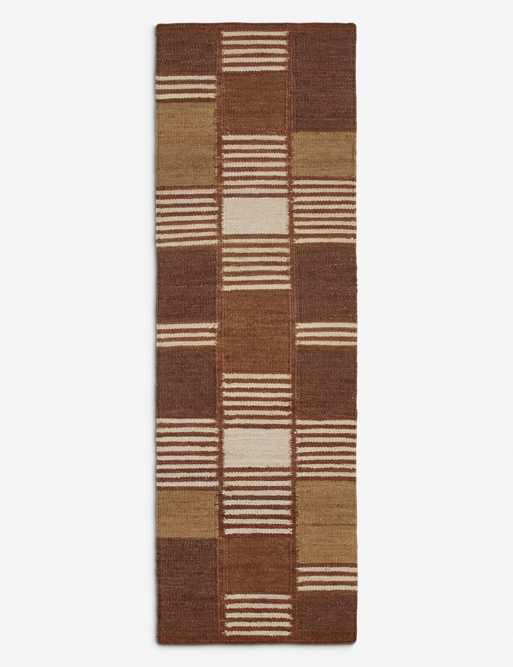 Échantillon de tapis plat en jute Tamarisk par Elan Byrd, Camel