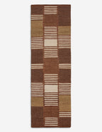 Échantillon de tapis plat en jute Tamarisk par Elan Byrd, Camel