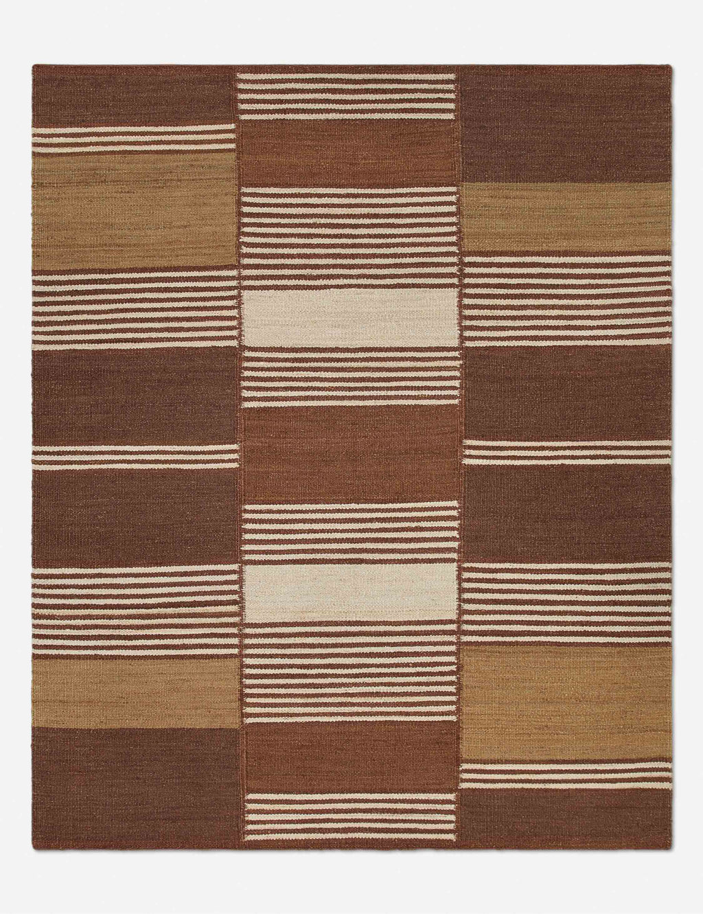 Échantillon de tapis plat en jute Tamarisk par Elan Byrd, Camel