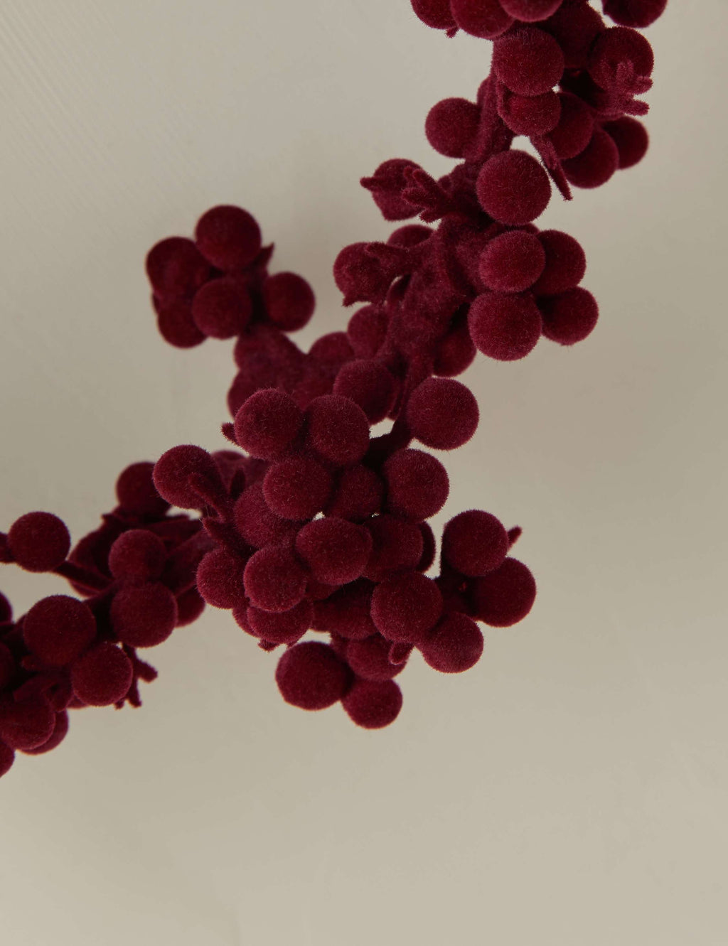 Couronne de boules floquées