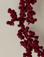 Couronne de boules floquées