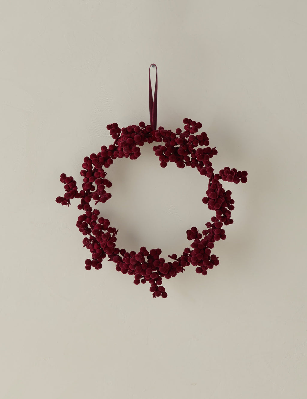 Couronne de boules floquées