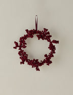 Couronne de boules floquées