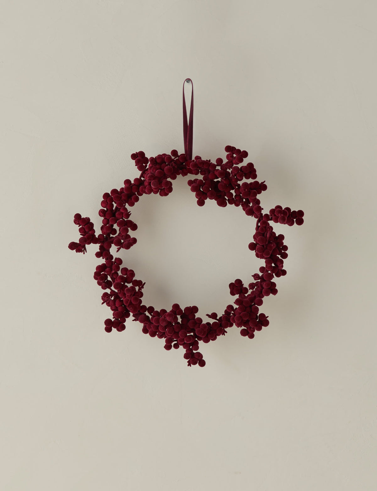 Couronne de boules floquées